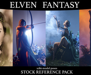 Elven Fantasy - Stock Model Pose Reference Pack