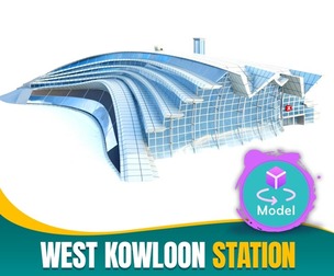 West Kowloon Station Main Terminal - Premium 3D Model