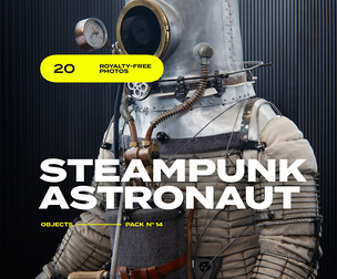 OP14 / Steampunk Astronaut — FREE photo reference pack