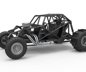 Sand dragster 4x4 Base Scale 1:25