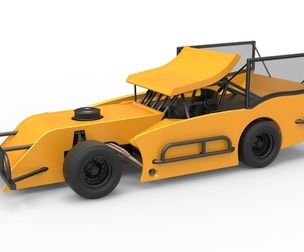 Outlaw Figure 8 Modified stock car Version 2 Scale 1:25