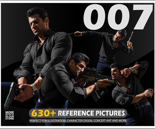 007 Agent Poses Reference Pictures . 670+ Images . No Ai