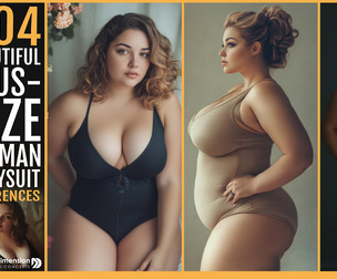 404 Beautiful Plus-Size Woman in Bodysuit