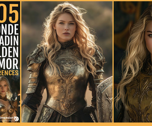 505 Blonde Paladin in Golden Armor