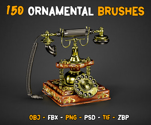 150 Ornamental Brushes + IMM Brushes - Vol 44