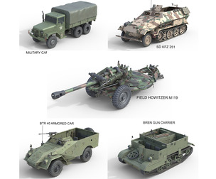 5 Military Vehicles Collection v39