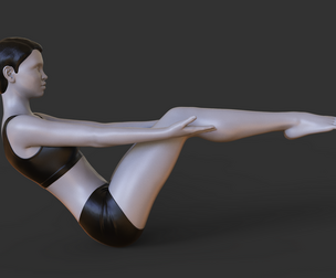 Yoga Pose - Boat Pose - Navasana