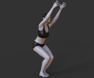 Yoga Pose - Chair Pose - Utkatasana