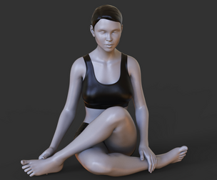 Yoga Pose - Cow Legs pose - Gomukhasana