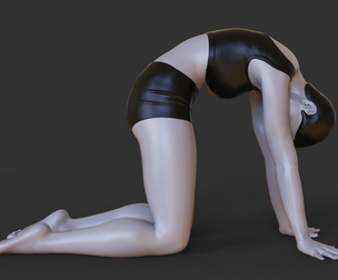 Yoga Pose - Cow pose  - Bitilasana