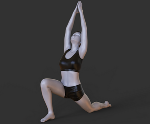 Yoga Pose - Crescent Lunge - Anjaneyasana