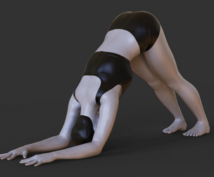 Yoga Pose - Dolphin Pose - Ardha Pincha Mayurasana