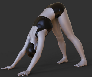 Yoga Pose - Down dog pose - Adho Mukha Svanasana