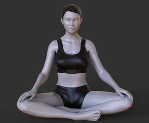 Yoga Pose - Easy pose_Sukhasana