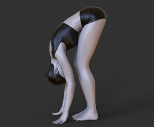 Yoga Pose - Forward fold pose - Uttanasana