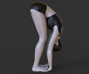 Yoga Pose - Gorilla Pose - Padahastasana