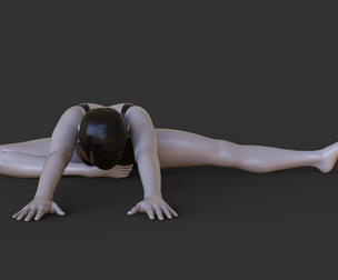 Yoga Pose - Half butterfly Pose