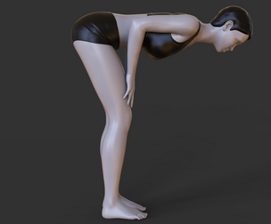 Yoga Pose -  Half Lift Pose - Ardha Uttanasana