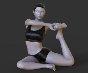 Yoga Pose - King Pigeon Pose