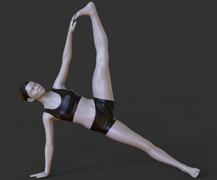 Yoga Pose - One-Legged Side Plank Pose - Eka Pada Vasisthasana