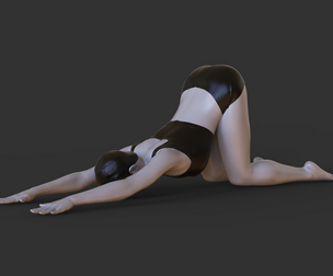 Yoga Pose - Puppy pose - Uttana Shishosana