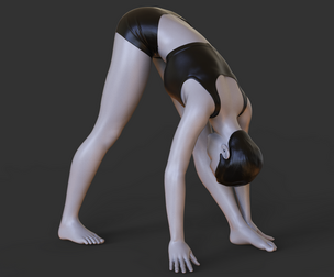 Yoga Pose - Pyramid Pose - Parsvottanasana