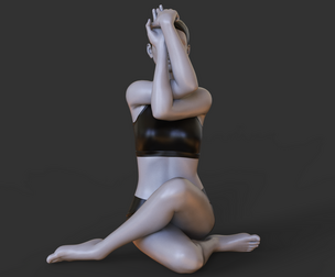 Yoga Pose - Seated Eagle Pose