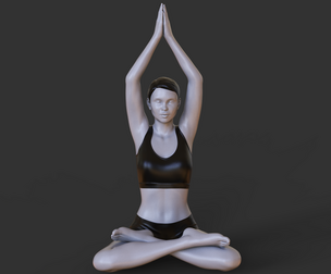 Yoga Pose - seated mountain pose