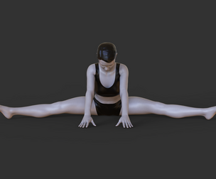 Yoga Pose - Seated straddle pose - Upavistha Konasana