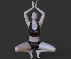 Yoga Pose - Toe Stand