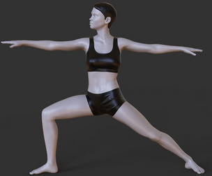 Yoga Pose - Warrior 2 - Virabhadrasana