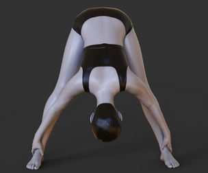 Yoga Pose - Wide Legged Forward Fold - Prasarita Padottanasana
