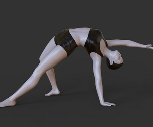 Yoga Pose - Wild Thing Pose - Camatkarasana