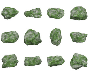 12 Mossy Rock Collection