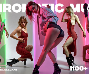 Chromatic Muse: Female Dancing Poses