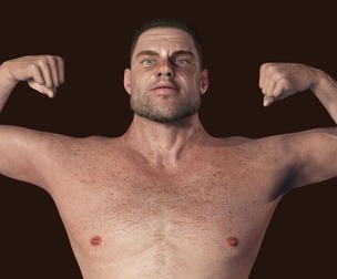 Realistic Man Rigged