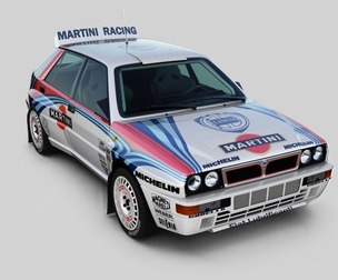 3D Model Lancia Delta-Rally Car