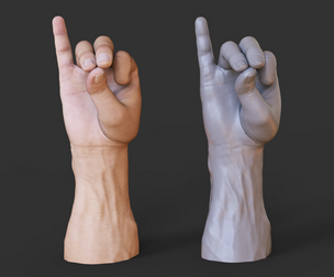 Male Hand Pose - Gesture - 04