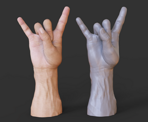 Male Hand Pose - Gesture - 05