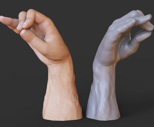 Male Hand Pose - Gesture - 06
