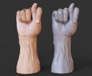 Male Hand Pose - Gesture - 10