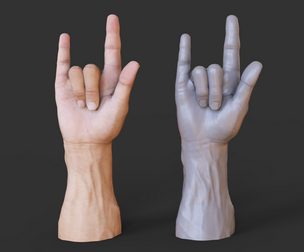 Male Hand Pose - Gesture - 12