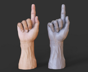 Male Hand Pose - Gesture - 15