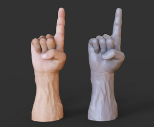 Male Hand Pose - Gesture - 16