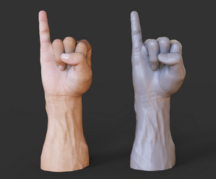 Male Hand Pose - Gesture - 22