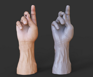Male Hand Pose - Gesture - 24