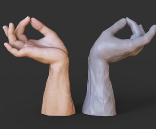 Male Hand Pose - Gesture - 27