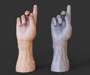 Male Hand Pose - Gesture - 30