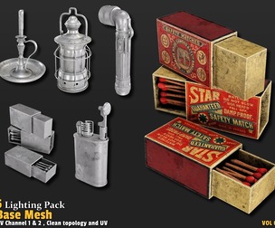 Lighting Props Base Mesh-VOL01