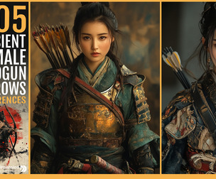 505 Ancient Female Shogun with Arrows